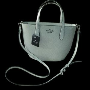 NEW Kate Spade Gray Sparkle Handbag/Crossbody,Read Full Post.